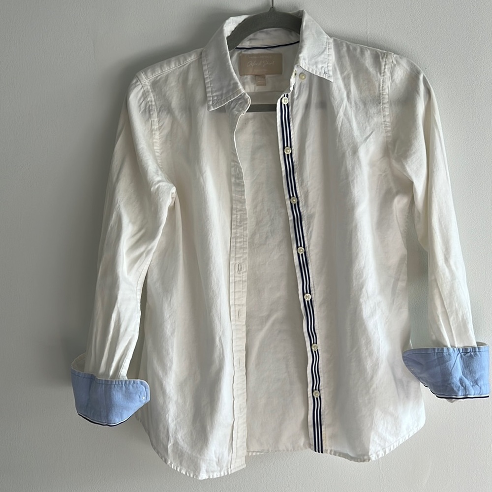 White button down